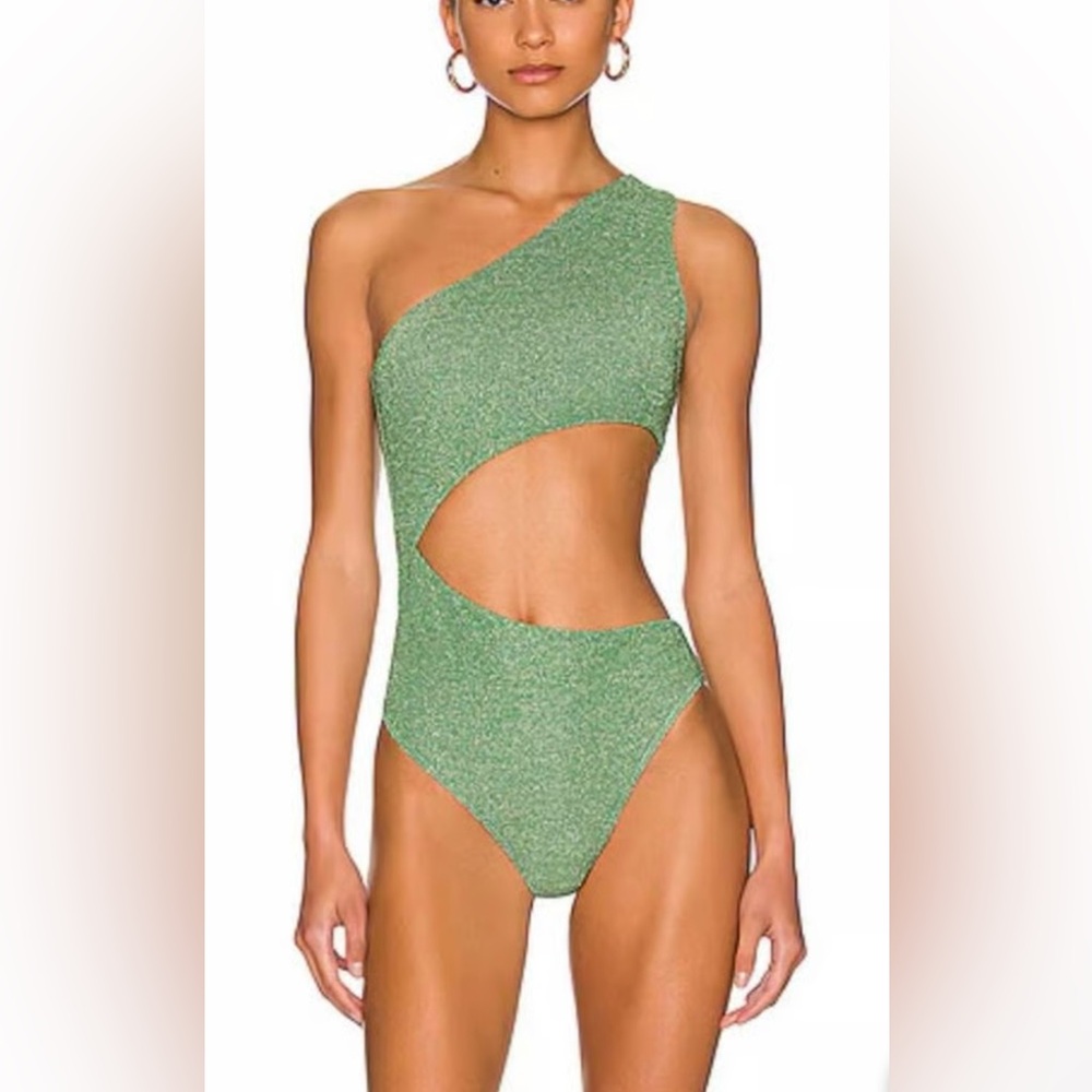 NWOT Beach Riot Celine Swimsuit in Emerald Shine Size XL